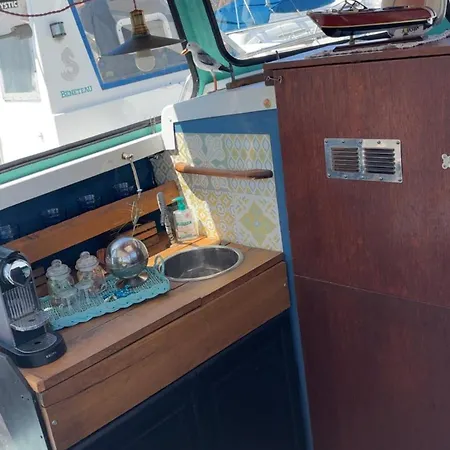 Botel Docked Boat